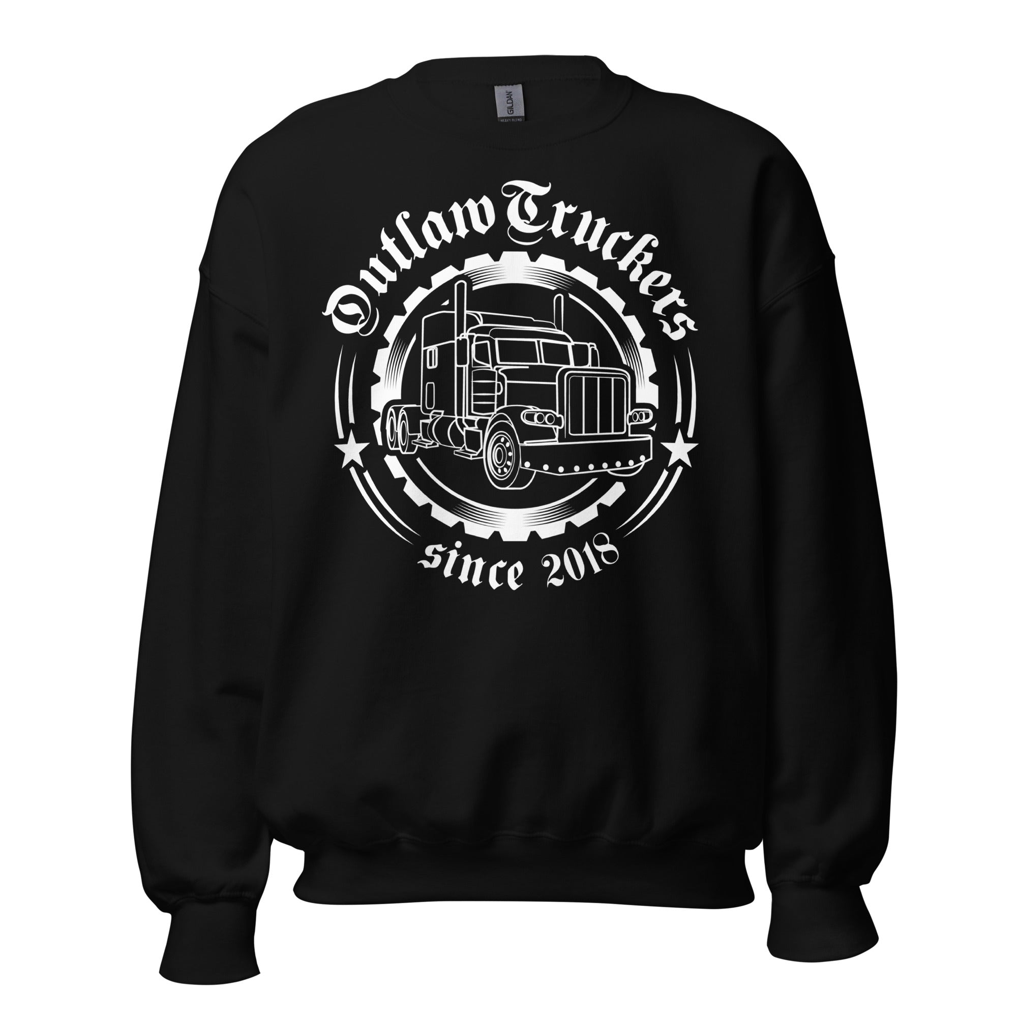 Unisex Sweatshirt Schwarz "Outlaw Truckers"