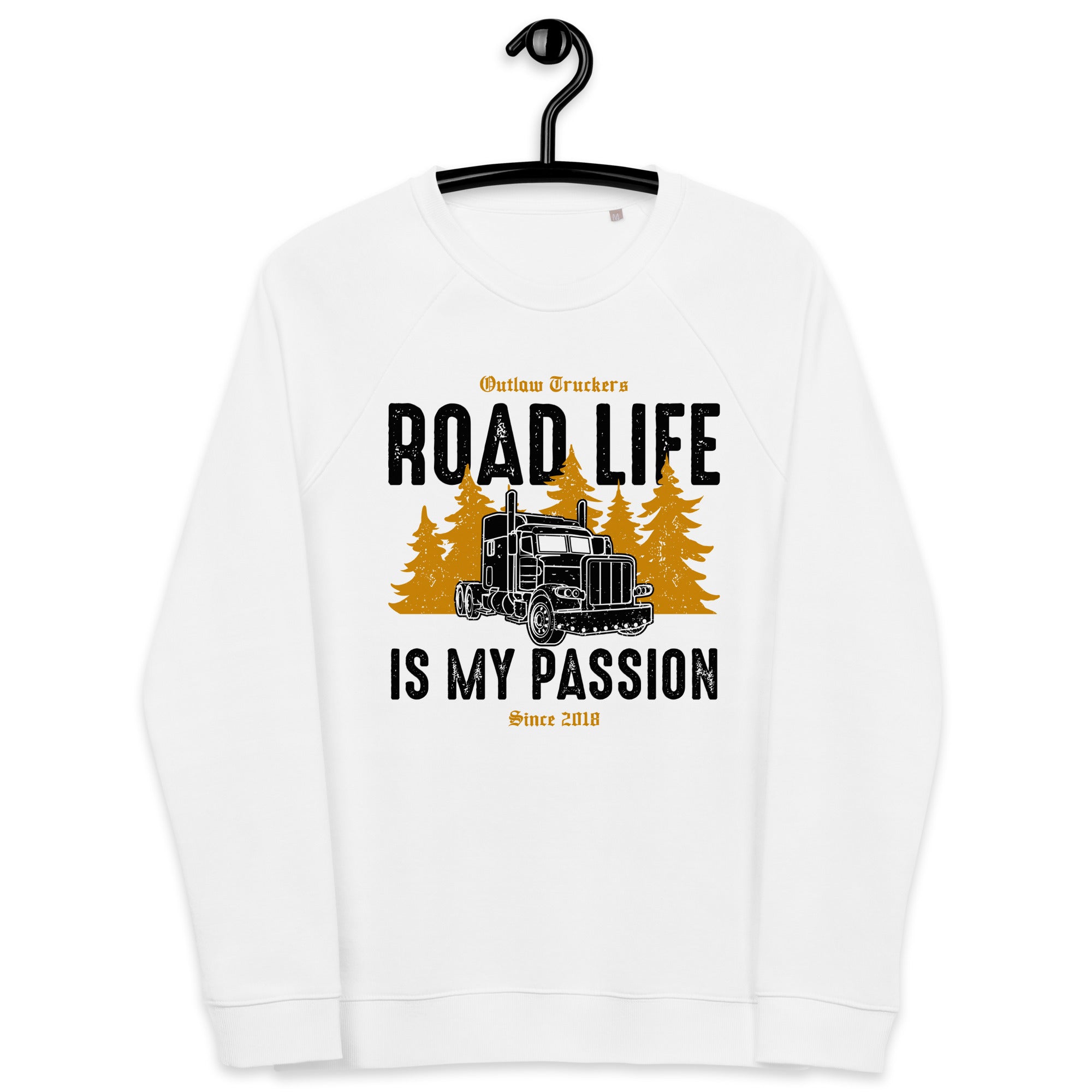 Road Life is my Passion Unisex Sweatshirt Weiß